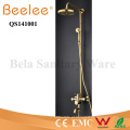 Luxuray Antigo Cobre Dourado 3 Funções Dule Handle Banheiro Chuveiro Torneira Do Chuveiro com Divertor